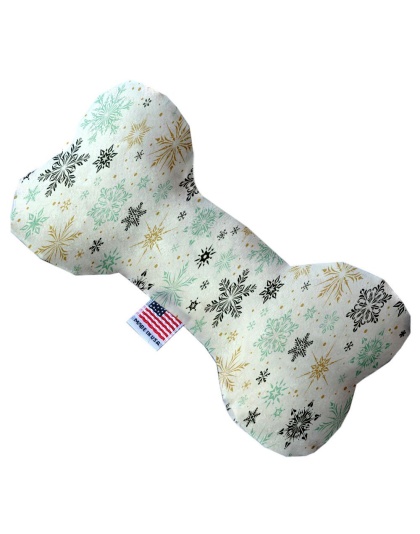 Vintage Snowflakes 10 Inch Bone Dog Toy