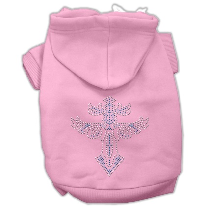 Warrior's Cross Studded Hoodies Pink L