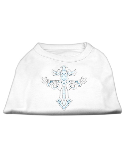 Warrior's Cross Studded Shirt White L