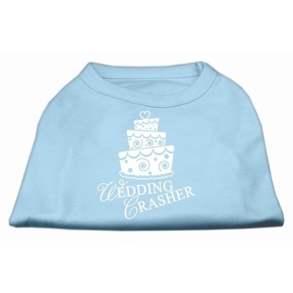 Wedding Crasher Screen Print Shirt Baby Blue Lg