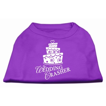 Wedding Crasher Screen Print Shirt Purple Lg