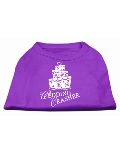 Wedding Crasher Screen Print Shirt Purple Lg