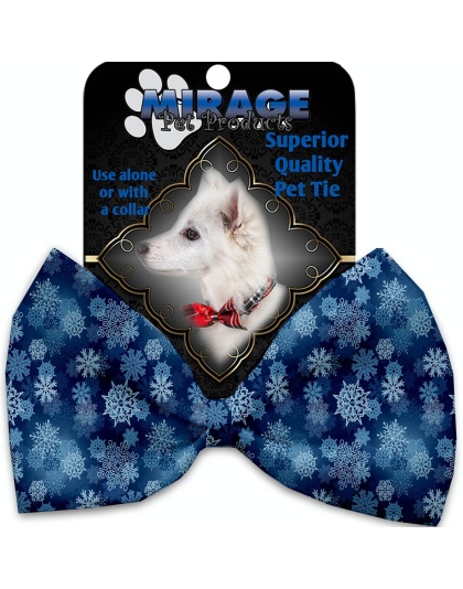 Winter Wonderland Pet Bow Tie Collar Accessory with Velcro