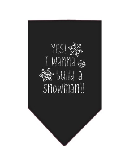 Yes! I want to build a Snowman Rhinestone Bandana Black Large