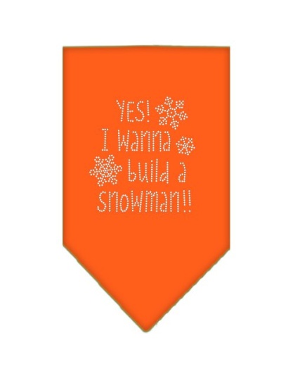 Yes! I want to build a Snowman Rhinestone Bandana Orange Large