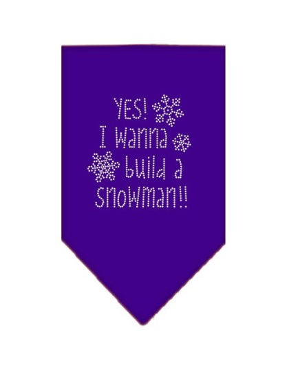 Yes! I want to build a Snowman Rhinestone Bandana Purple Large