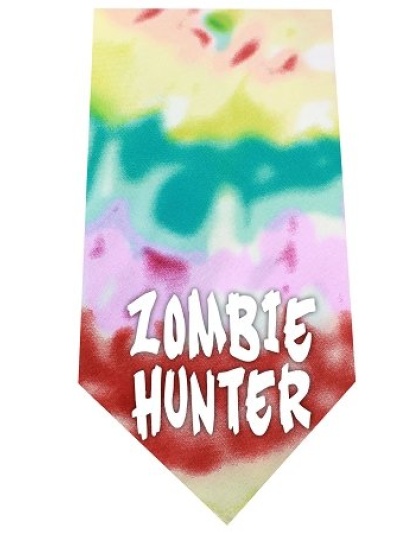 Zombie Hunter Screen Print Bandana Tie Dye