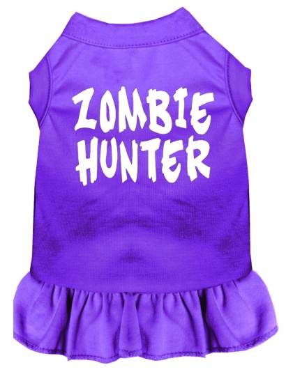 Zombie Hunter Screen Print Dress Purple 4X (22)